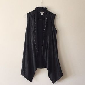 Alberto Makali Leather Sleeveless Vest Sz M